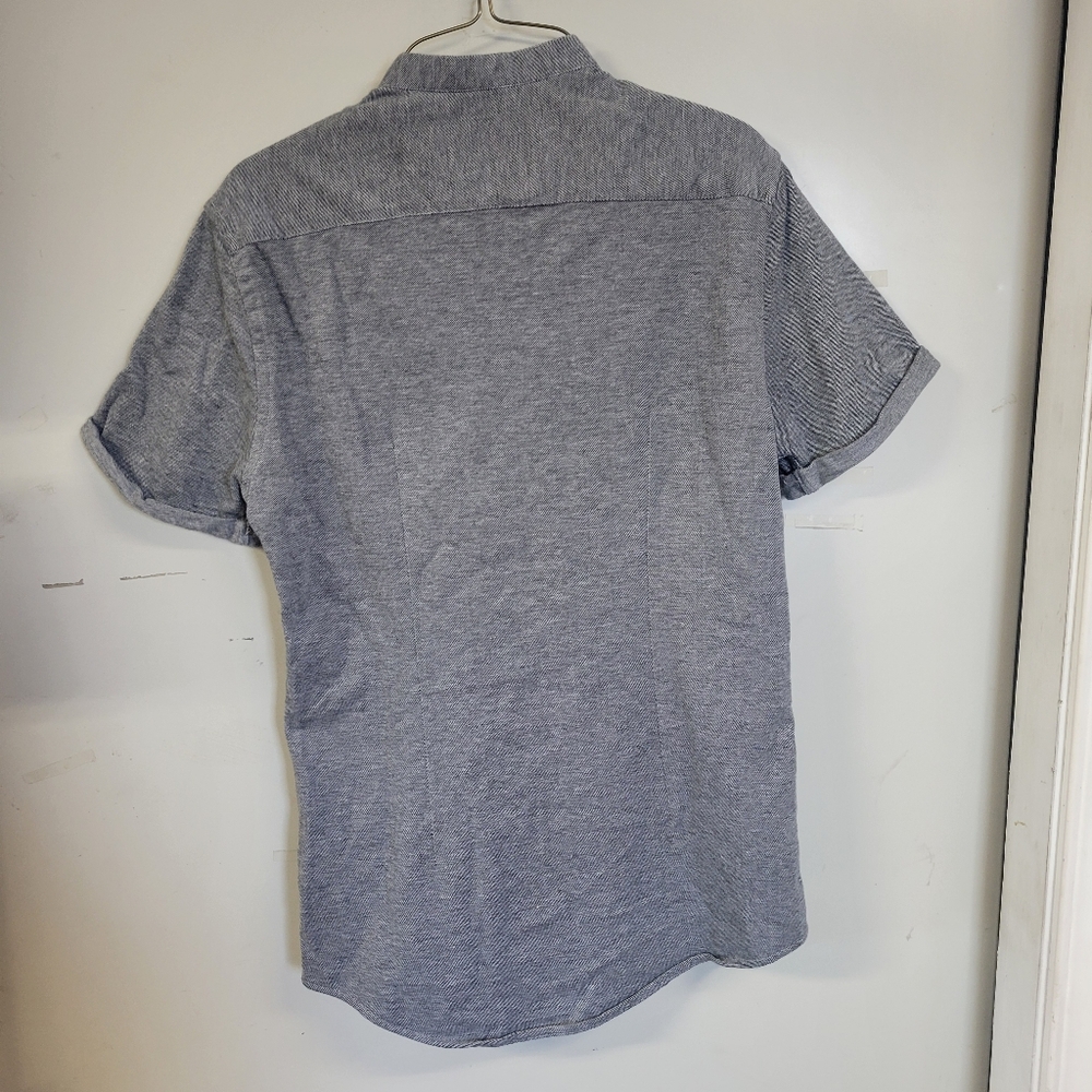 Men's ZARA Gray Short Sleeve Shirt - Picture 6 of 6
